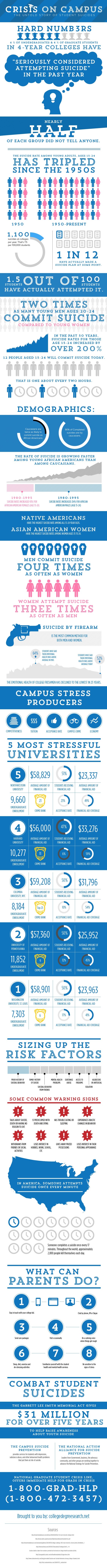 Suicide in College Infographic