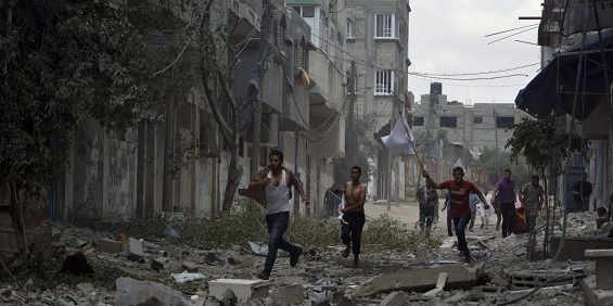 Over 100 Palestinians and 13 Israelis died on Gaza’s bloodiest day yet