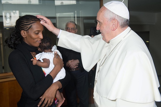 Sudanese woman who escaped execution meets with the Pope