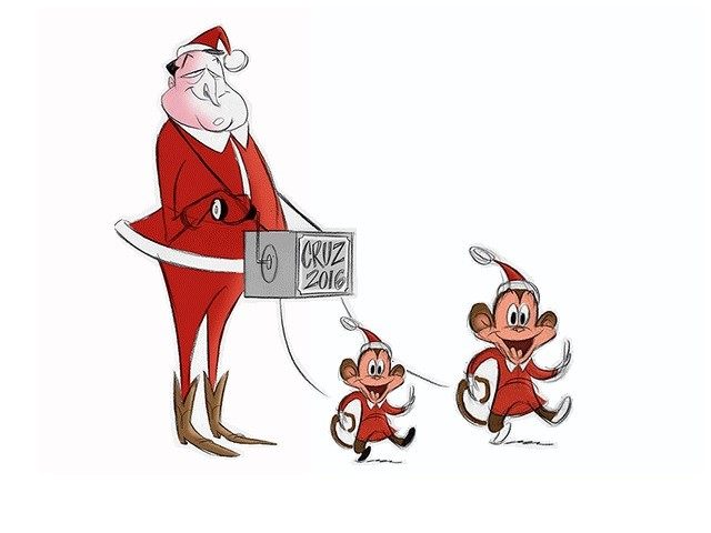 Cartoon of Ted Cruz Daughters